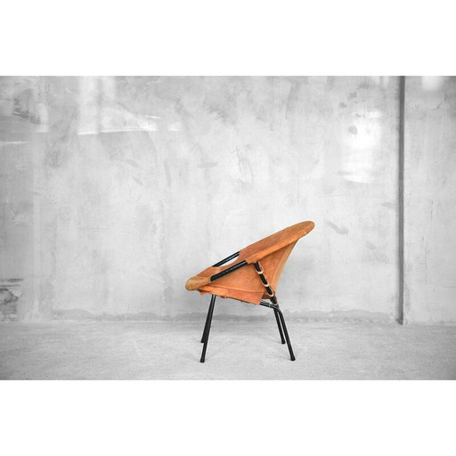 Chaise circulaire vintage par Lusch Erzeugnis pour Lusch & Co, Allemagne, 1960s
