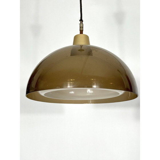 Image 1 of Paire de lustres en plexiglas vintage par Candle, Italie 1970