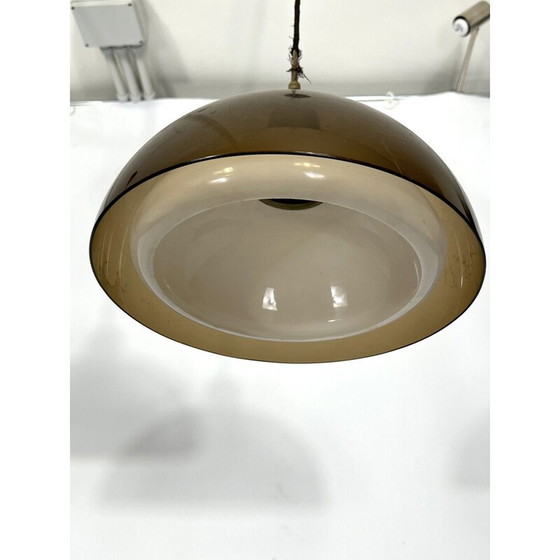 Image 1 of Paire de lustres en plexiglas vintage par Candle, Italie 1970