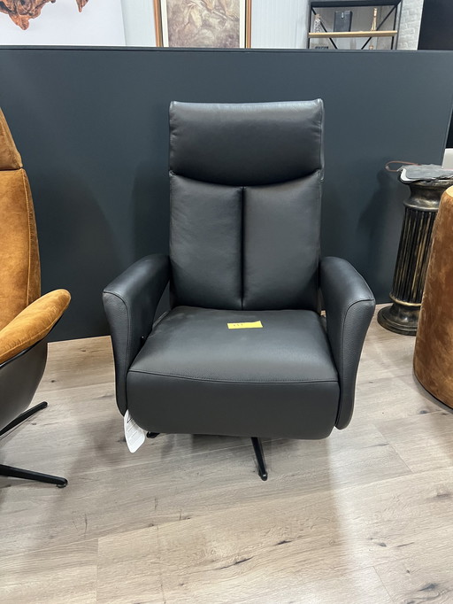 Vente : Fauteuil relax pivotant noir de luxe