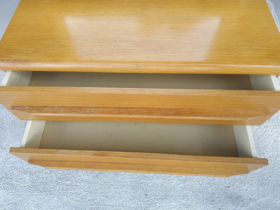 Image 1 of Commode basse en chêne des années 50/60