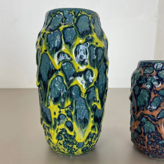 Image 1 of Paire de vases en céramique vintage pour Scheurich, Allemagne 1970