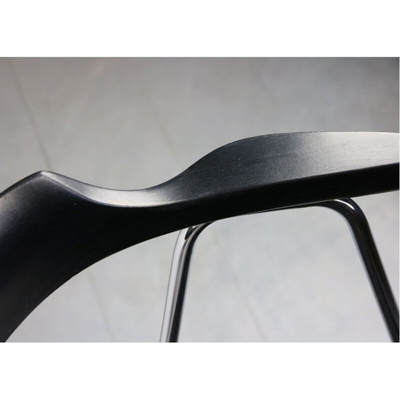 Image 1 of Paire de chaises de salle à manger vintage 4455 noires par Niko Kralj