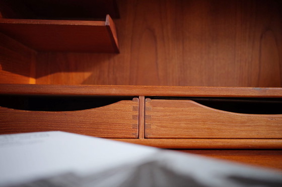 Image 1 of Secrétaire danois vintage Commode Kai Kristiansen Teck