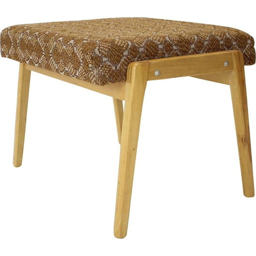Tabouret en bois Mid Century, années 1966