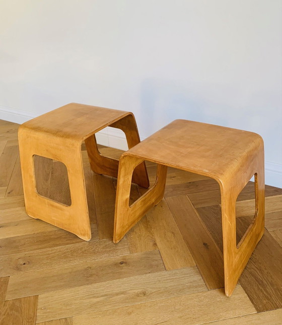Image 1 of 2X Ikea Benjamin Stool Par Lisa Norinder
