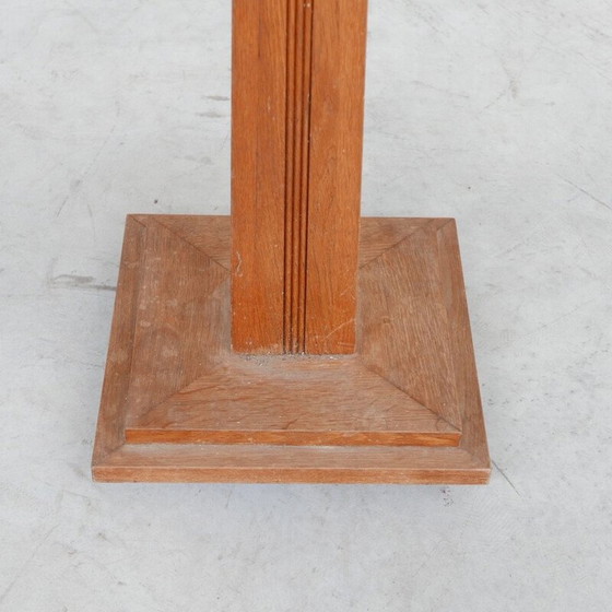 Image 1 of Lampadaire vintage art déco en chêne, France 1930