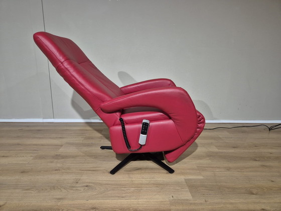 Image 1 of Polsteria Chaise haute - Rouge - Cuir - Design - Electrique