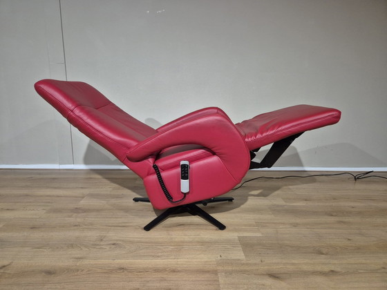 Image 1 of Polsteria Chaise haute - Rouge - Cuir - Design - Electrique