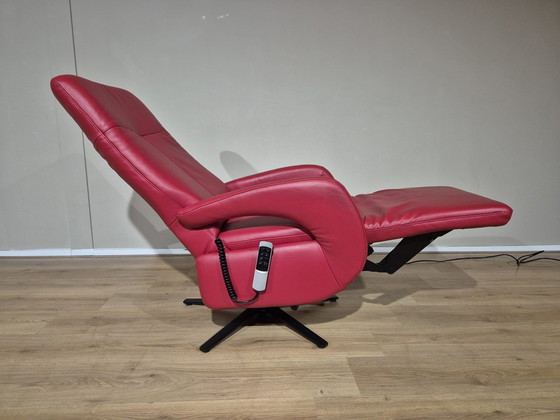 Image 1 of Polsteria Chaise haute - Rouge - Cuir - Design - Electrique