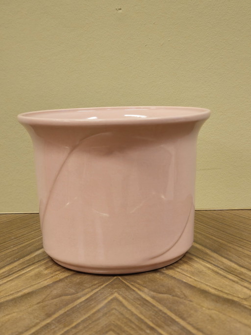 Pot de fleurs vintage rose