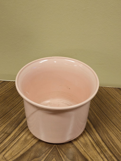 Pot de fleurs vintage rose