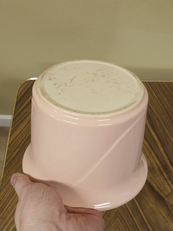 Image 1 of Pot de fleurs vintage rose