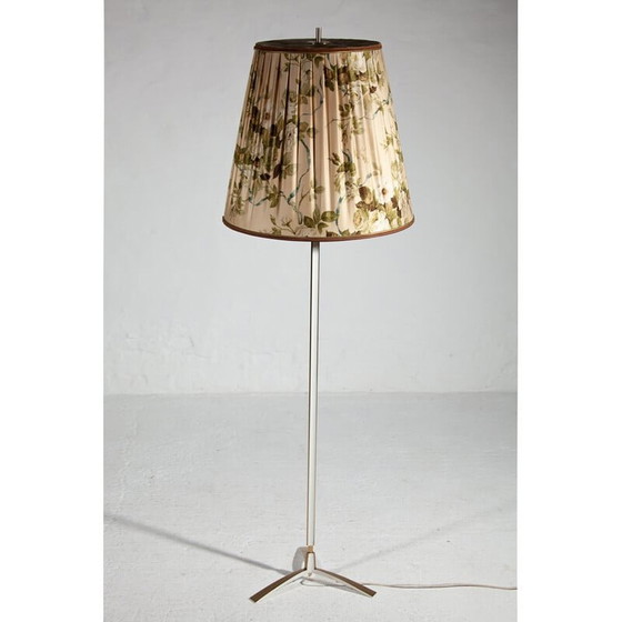 Image 1 of Lampadaire vintage en laiton modèle Micheline par Jt Kalmar pour Kalmar, années 1950