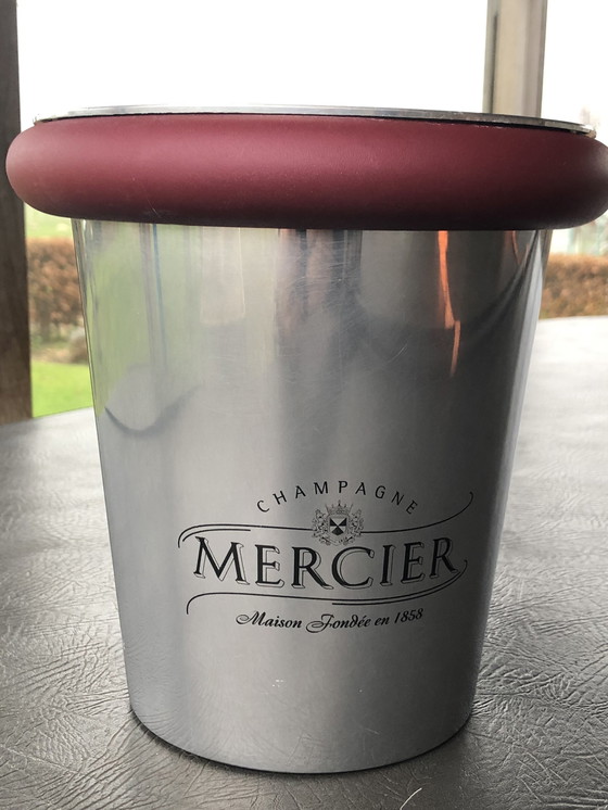 Image 1 of Vintage Franse Aluminium Champagne Ijsemmer - Champagne Mercier