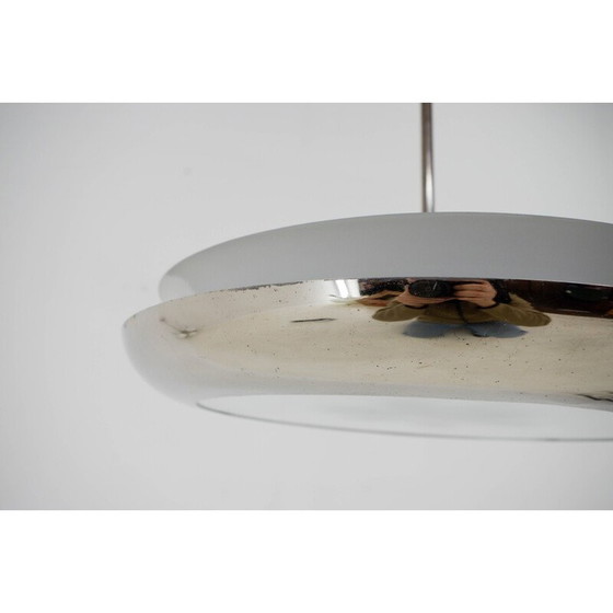 Image 1 of Lustre vintage Bauhaus en nickel ufo, 1930