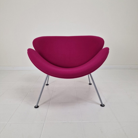 Image 1 of Chaise Orange Slice avec Ottoman par Pierre Paulin pour Artifort, 1990S