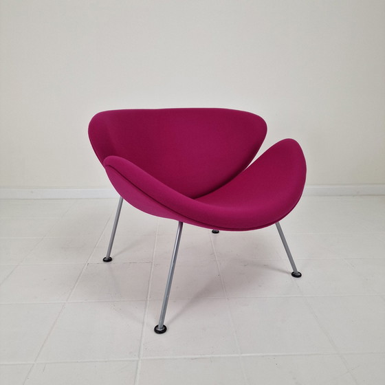 Image 1 of Chaise Orange Slice avec Ottoman par Pierre Paulin pour Artifort, 1990S