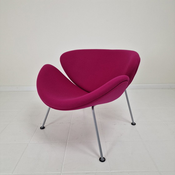 Image 1 of Chaise Orange Slice avec Ottoman par Pierre Paulin pour Artifort, 1990S