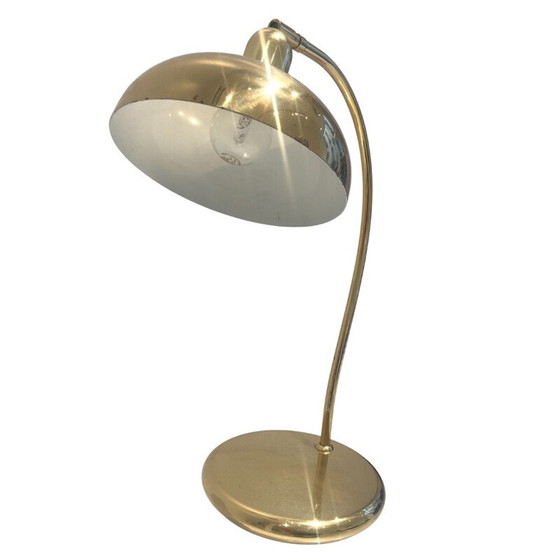 Image 1 of Lampe de table vintage en laiton doré, 1970