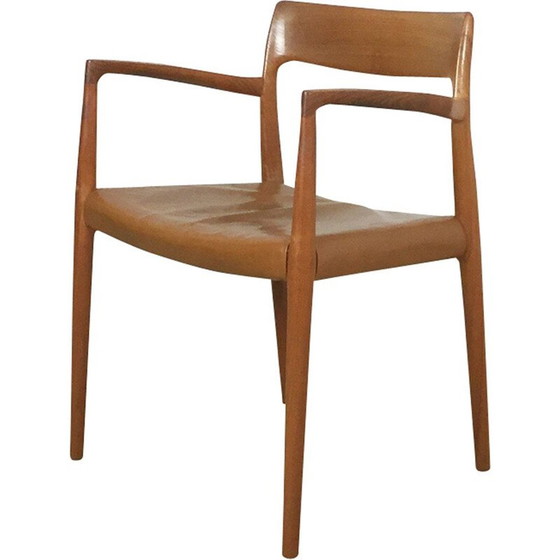 Image 1 of Fauteuil Vintage en Teck Modèle 77 par Niels O. Möller 1960s