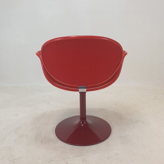 Image 1 of Fauteuil vintage Tulipe en laine rouge par Pierre Paulin pour Artifort, 1960
