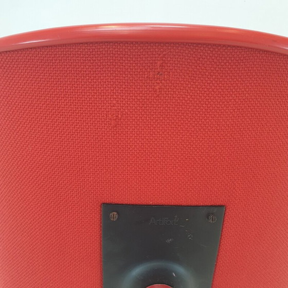 Image 1 of Fauteuil vintage Tulipe en laine rouge par Pierre Paulin pour Artifort, 1960