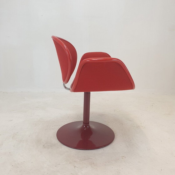 Image 1 of Fauteuil vintage Tulipe en laine rouge par Pierre Paulin pour Artifort, 1960