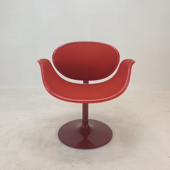 Image 1 of Fauteuil vintage Tulipe en laine rouge par Pierre Paulin pour Artifort, 1960