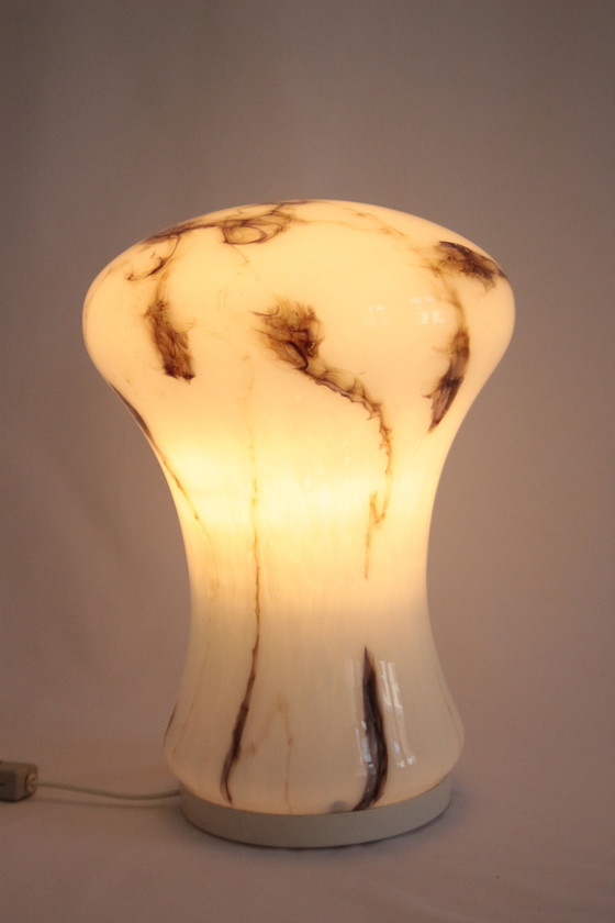 Image 1 of Lampe de table en verre opale par Ivan Jakes, 1970's