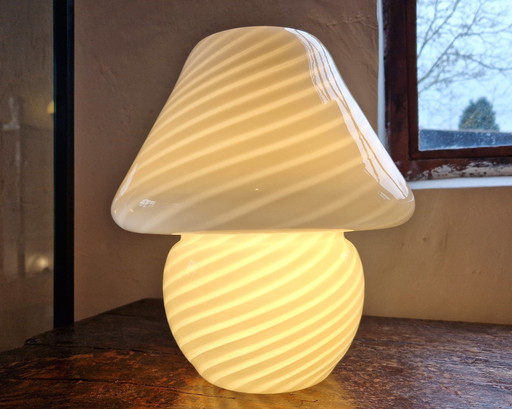 Lampe champignon en verre de Murano de l'ère spatiale, 1970S