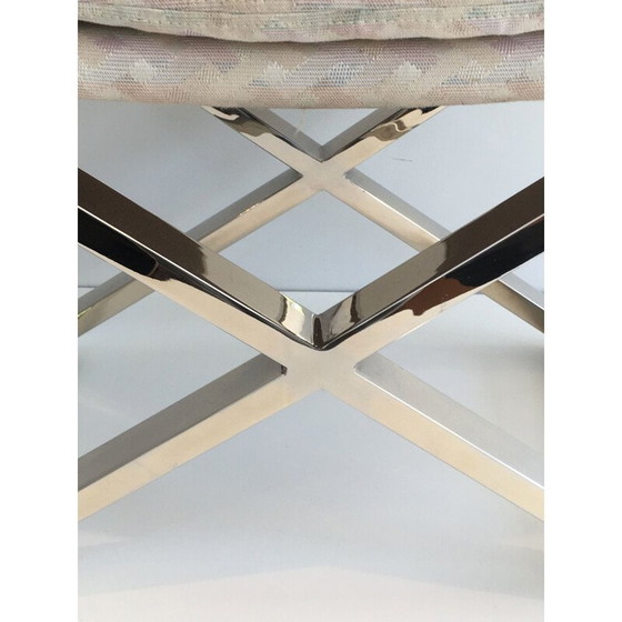 Image 1 of Tabouret vintage en chrome 1970