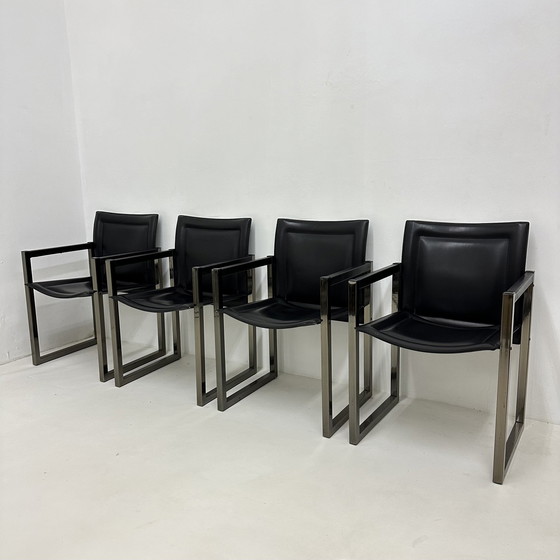 Image 1 of Ensemble de 4 chaises de salle à manger Arrben, 1980S