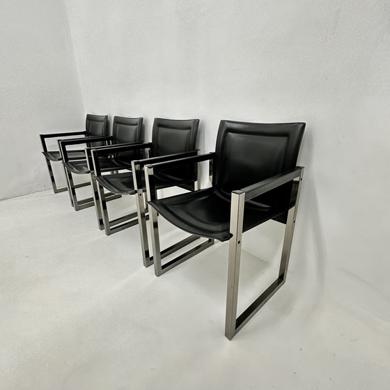 Image 1 of Ensemble de 4 chaises de salle à manger Arrben, 1980S