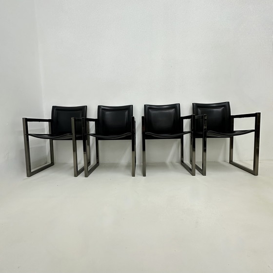 Image 1 of Ensemble de 4 chaises de salle à manger Arrben, 1980S