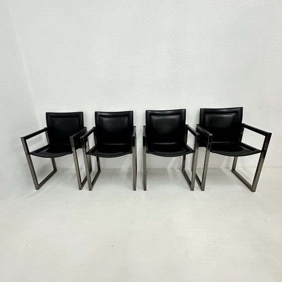 Image 1 of Ensemble de 4 chaises de salle à manger Arrben, 1980S