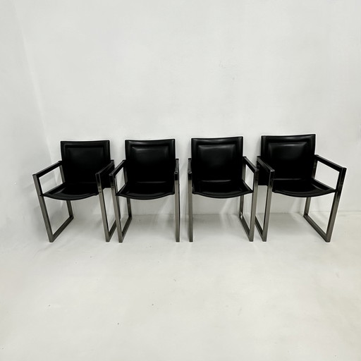 Ensemble de 4 chaises de salle à manger Arrben, 1980S