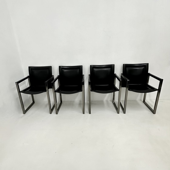 Image 1 of Ensemble de 4 chaises de salle à manger Arrben, 1980S