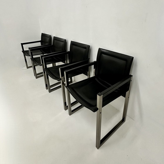 Image 1 of Ensemble de 4 chaises de salle à manger Arrben, 1980S