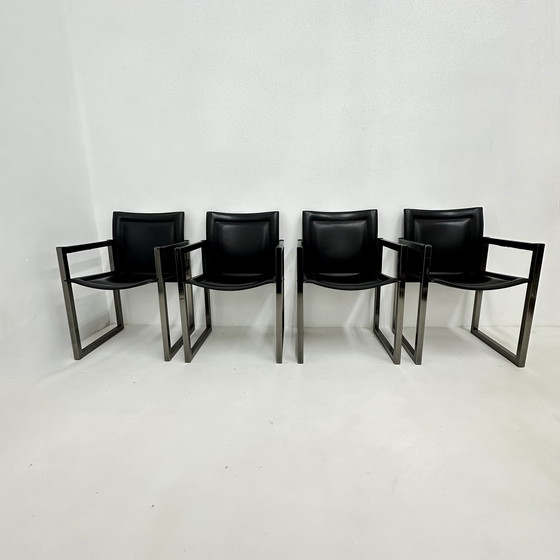 Image 1 of Ensemble de 4 chaises de salle à manger Arrben, 1980S