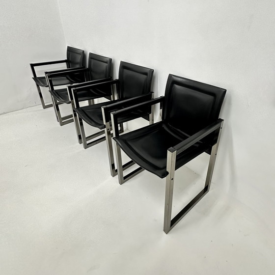 Image 1 of Ensemble de 4 chaises de salle à manger Arrben, 1980S