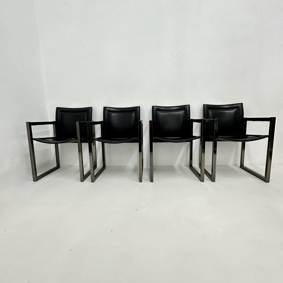 Image 1 of Ensemble de 4 chaises de salle à manger Arrben, 1980S