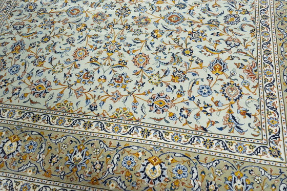 Image 1 of Tapis d'Orient Keshan liège noué à la main - 400 X 292 cm