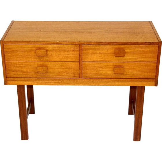 Image 1 of Commode vintage en teck et hêtre, Suède 1960