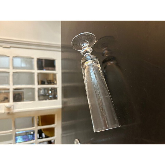 Image 1 of Ensemble de 9 verres à pied vintage, 1950