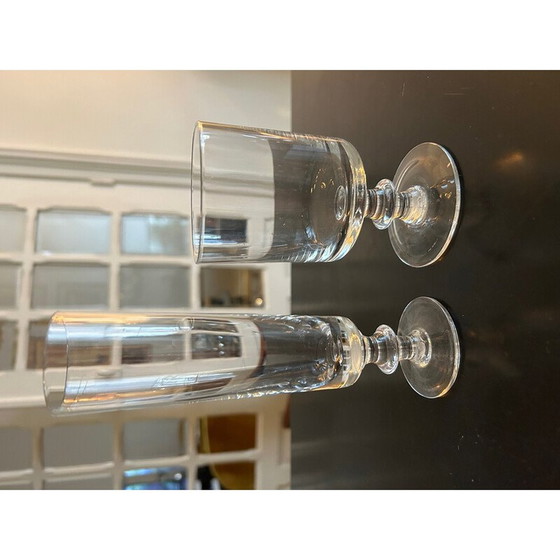 Image 1 of Ensemble de 9 verres à pied vintage, 1950