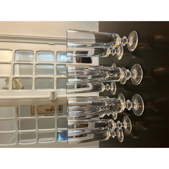 Image 1 of Ensemble de 9 verres à pied vintage, 1950