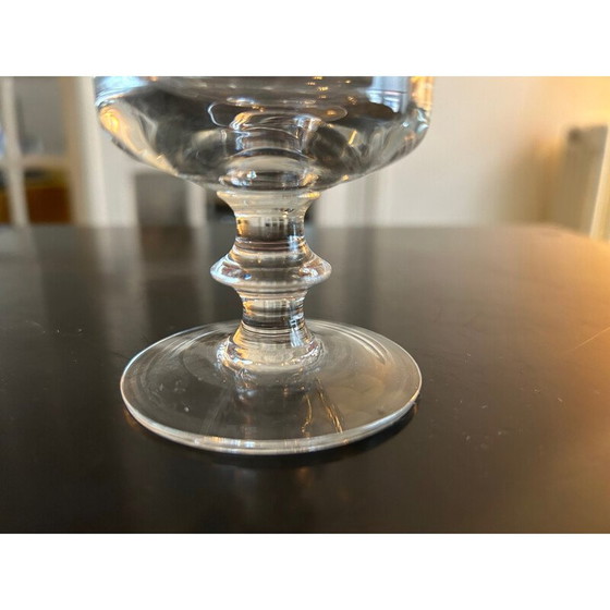 Image 1 of Ensemble de 9 verres à pied vintage, 1950