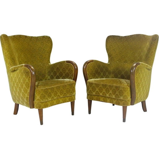 Paire de fauteuils danois du milieu du siècle dernier, années 1950