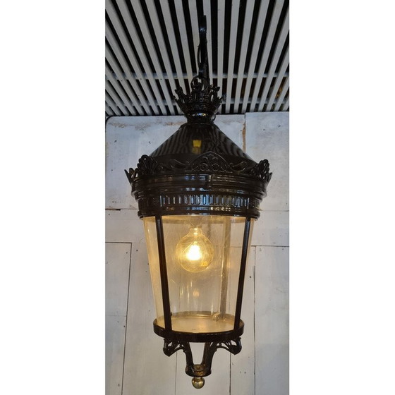 Image 1 of Lanterne vintage en fer forgé "Rue de la Paix